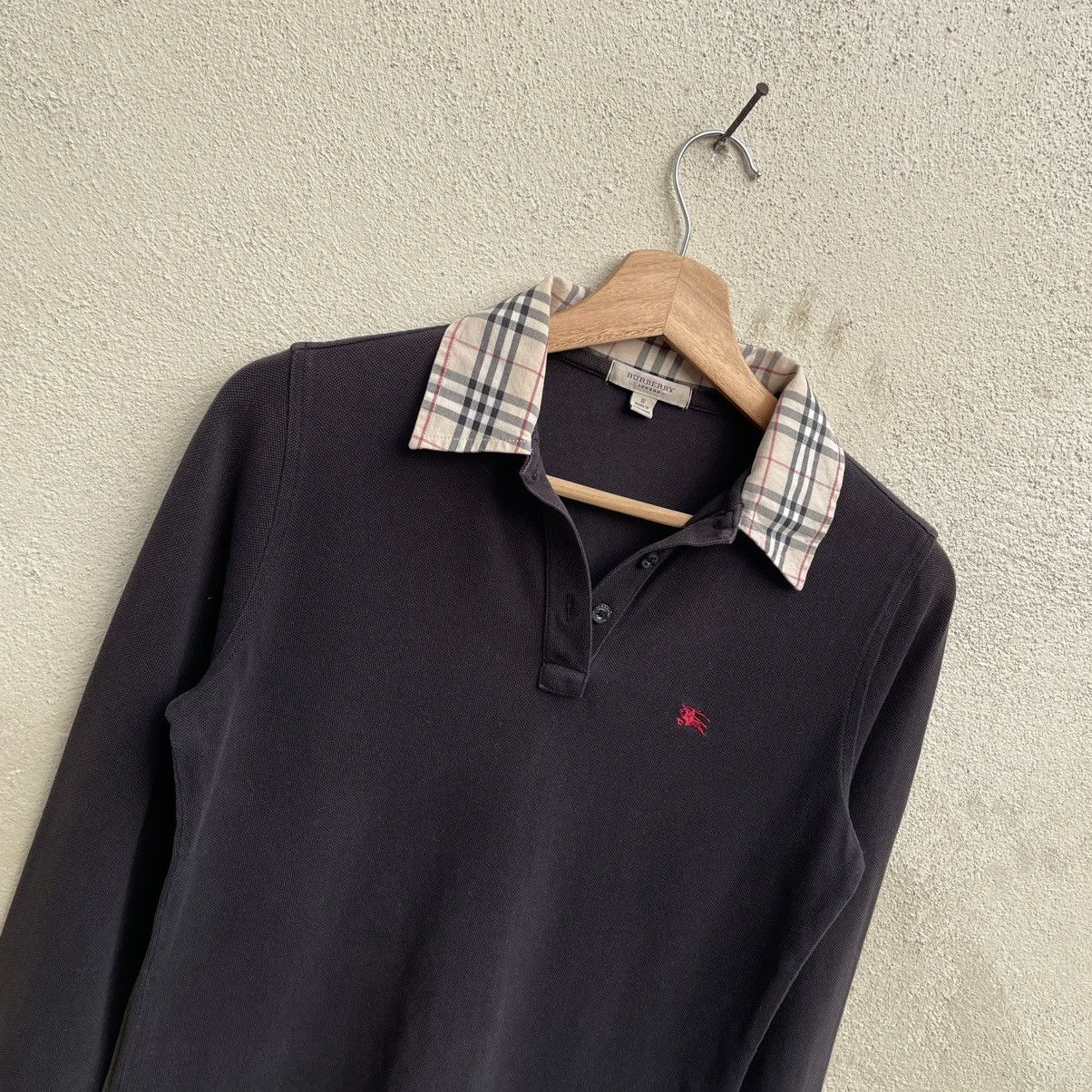 Burberry × Vintage Vintage Burberry Nova Check Polo Shirt 🍒 | Grailed