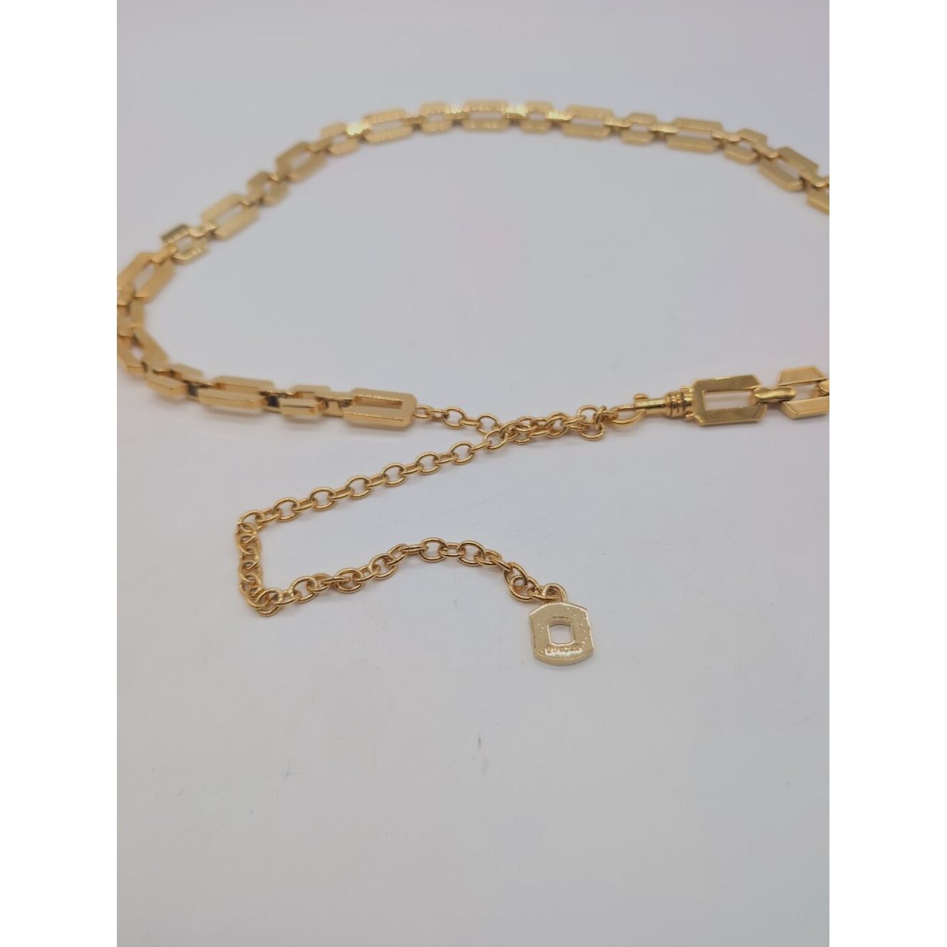 St. John Vintage St. John Gold Chain Belt Rectangle Geometric Link, Size ONE SIZE - 2 Thumbnail