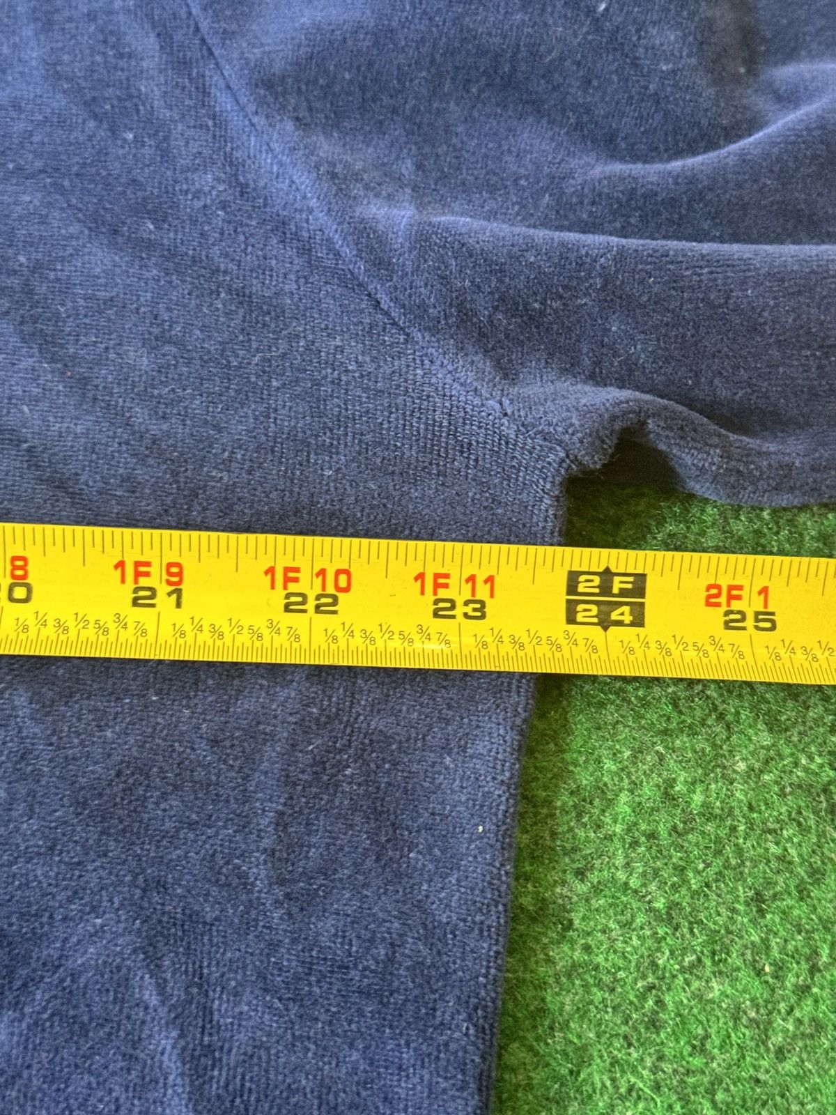 Jantzen × Vintage Vintage 70s Jantzen Blue Long Sleeve Blue Hippie Polo Shirt Size US M / EU 48-50 / 2 - 5 Thumbnail