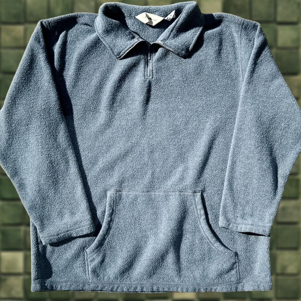 Eddie Bauer VINTAGE Eddie Bauer Sweatshirt Pullover 90s USA Made Gray Men’s L Long Sleeve Zip Fleece Crew Neck Size US L / EU 52-54 / 3 - 1 Thumbnail