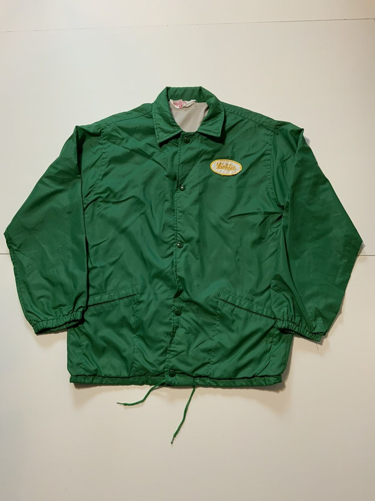 Vintage 70s Windless Flap Jacket Patch Baseball Windbreaker Jacket Size US S / EU 44-46 / 1 - 1 Thumbnail