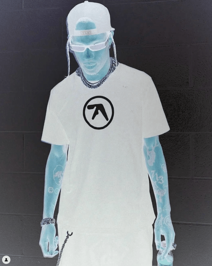 image of Band Tees x Vintage Aphex Twin Tee White, Men's (Size XL)