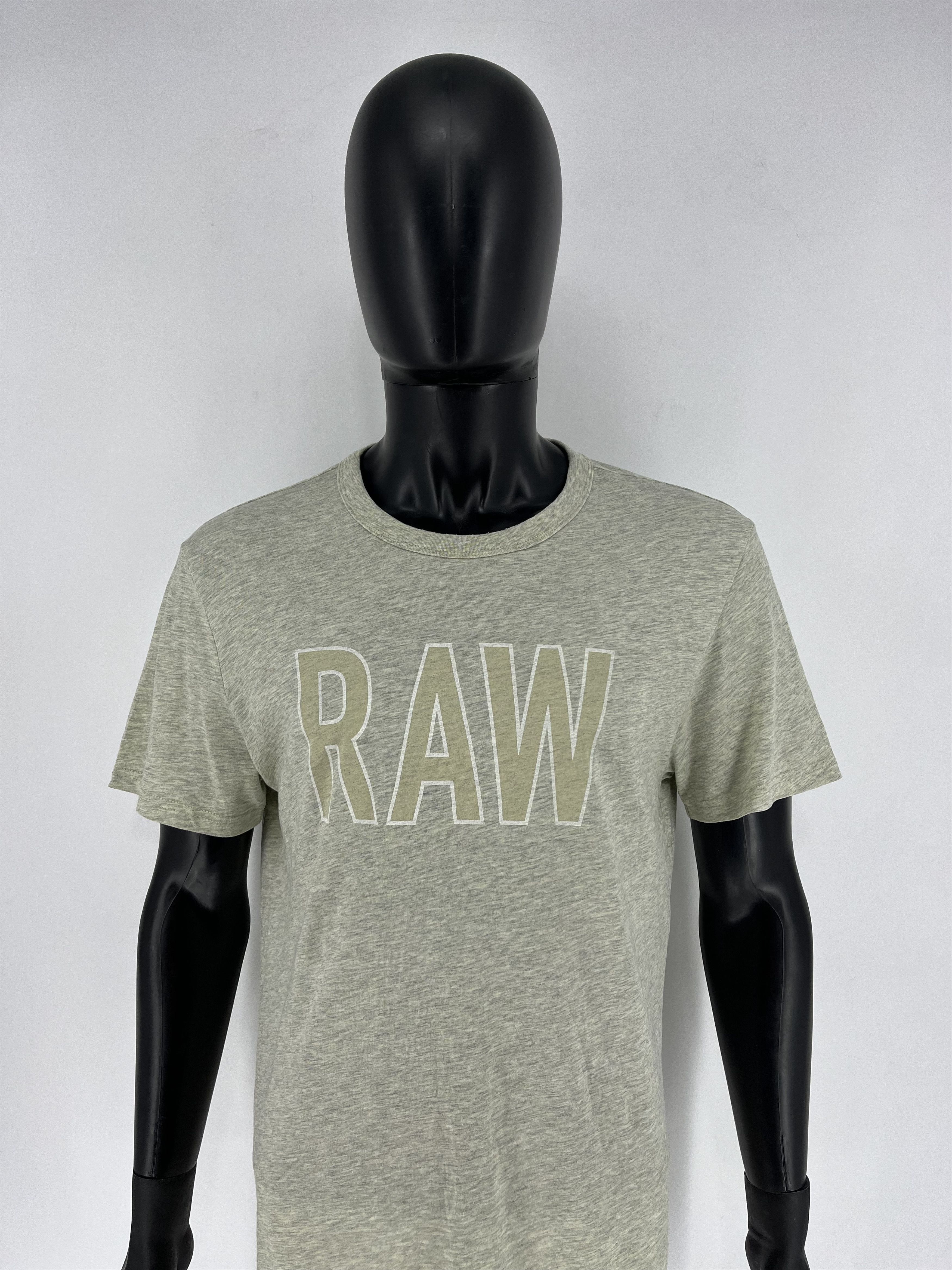 G-Star Vintage G-Star Raw T-Shirt Grey Big Centre Logo Size L Size US L / EU 52-54 / 3 - 1 Thumbnail