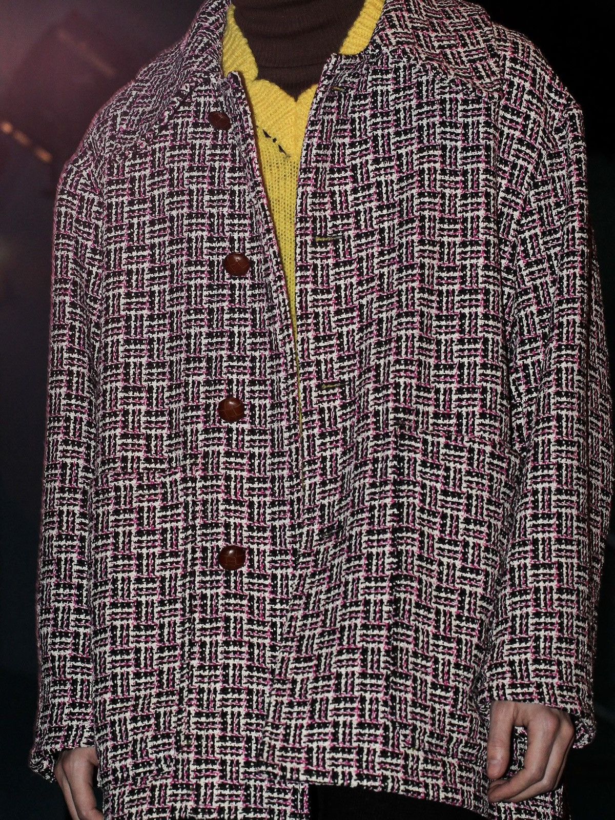 Raf Simons F/W 15 Tweed Coat Size US S / EU 44-46 / 1 - 1 Thumbnail
