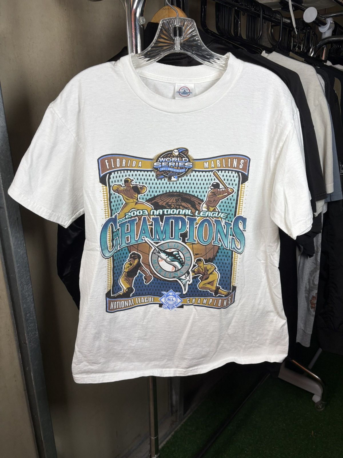 MLB × Vintage 2003 Florida Marlins World Series Champions white T-shirt Size US M / EU 48-50 / 2 - 1 Thumbnail