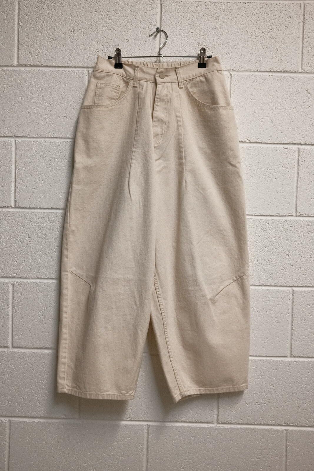 Other eStudio Niksen Cream Wide Leg Pants Size 30" / US 8 / IT 44 - 1 Thumbnail