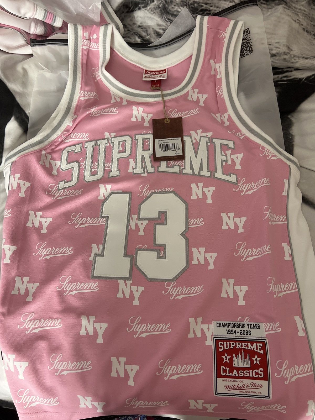 Mitchell & Ness × Supreme Supreme Basketball Jersey & Shorts Mitchell & Ness Size US L / EU 52-54 / 3 - 1 Thumbnail