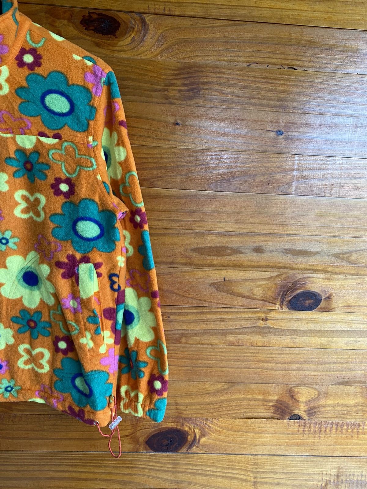 Vintage Vintage Strolling Flower Power Fleece Pullover Retro Size US S / EU 44-46 / 1 - 7 Thumbnail