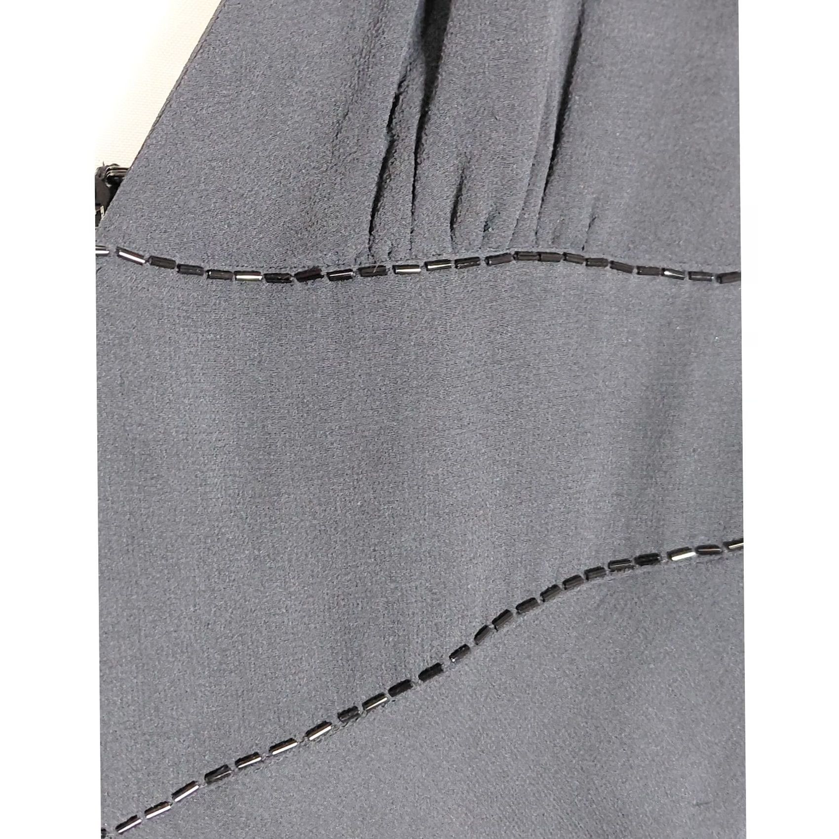 Vintage TED BAKER LONDON Sleeveless Dress V-Neck Black Knee Length Womens Size 2 Polyester Solid Lace NWT Size XS / US 0-2 / IT 36-38 - 4 Thumbnail