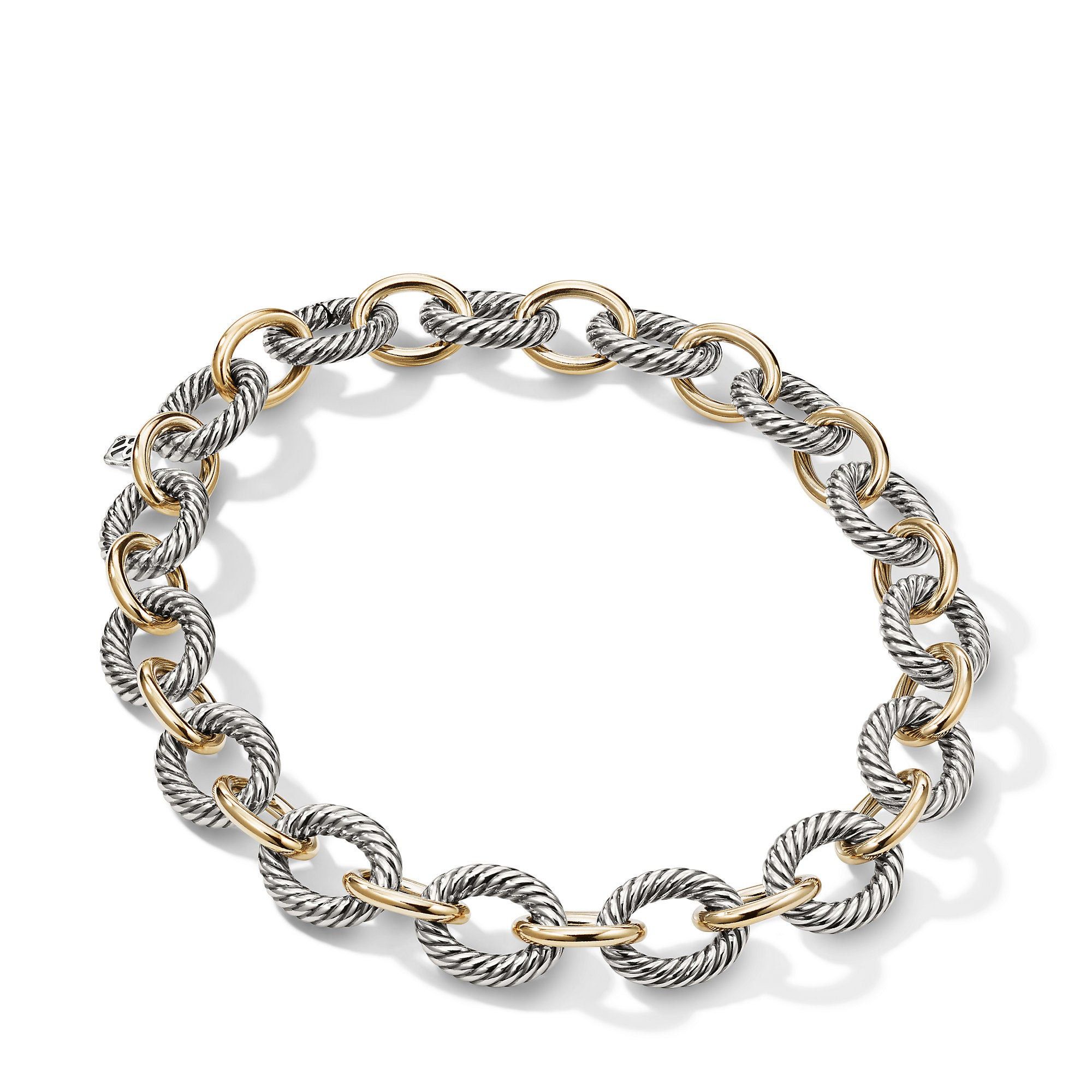 o1w1db10525 CH0143 Necklace in Silver with 18K Yellow Gold