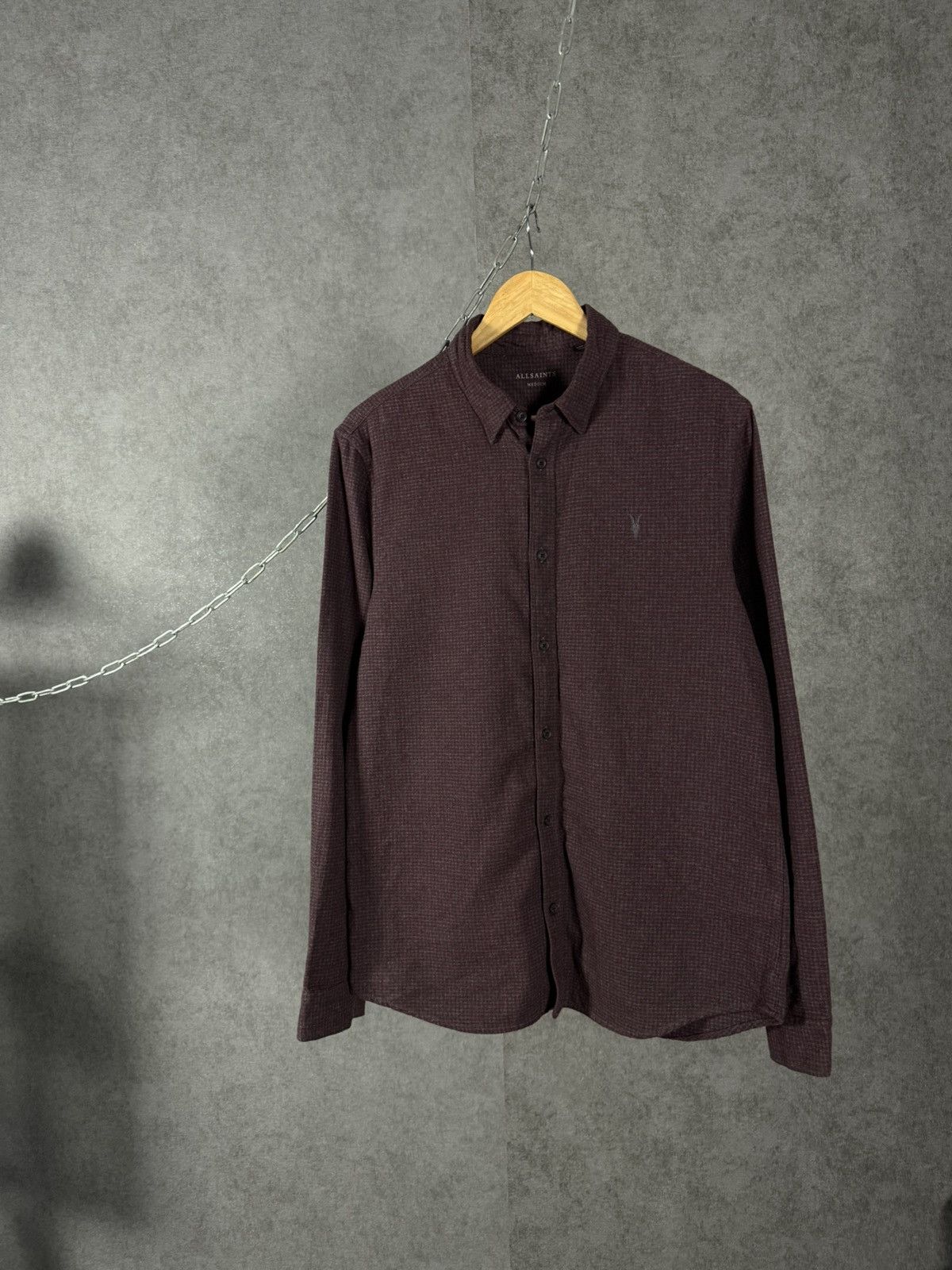 Allsaints Allsaints designer logo flannel checkered shirt Size US M / EU 48-50 / 2 - 1 Thumbnail