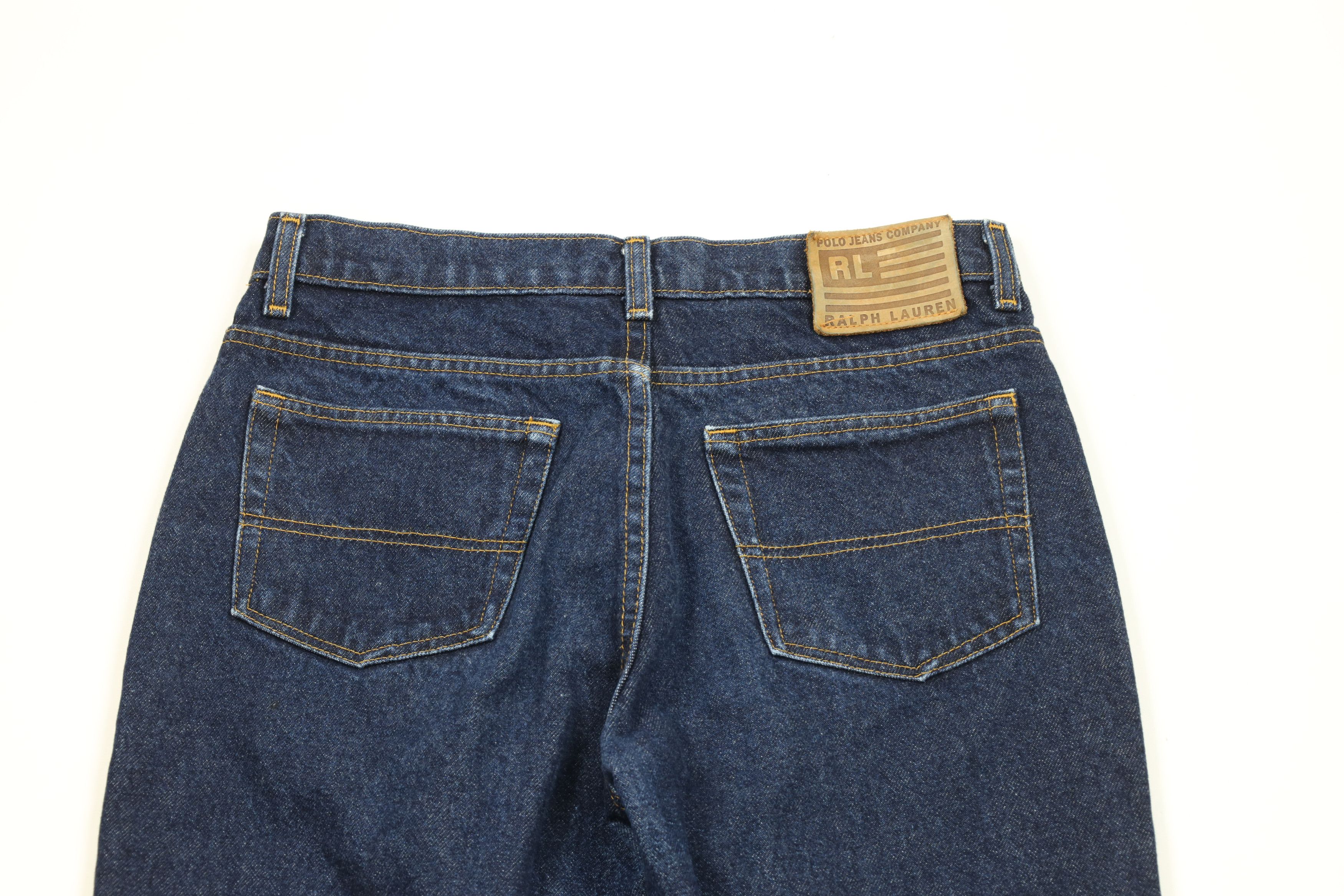 Ralph Lauren Vintage 90s Ralph Lauren Spell Out Bootcut Denim Jeans Blue Size 28" / US 6 / IT 42 - 12 Thumbnail