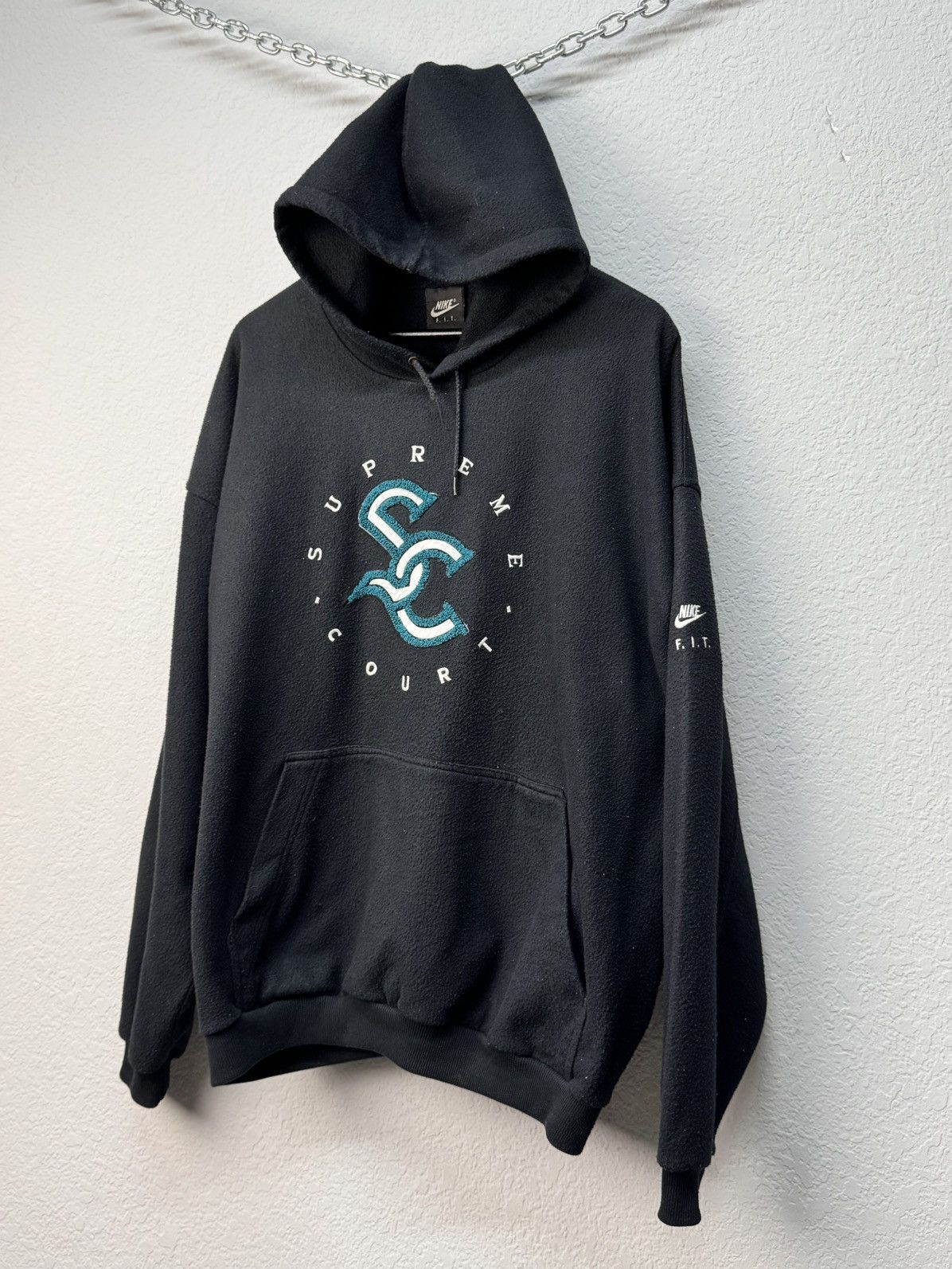 Vintage Vintage Hoodie Supreme & Nike court F.IT. logo Hype Size US XL / EU 56 / 4 - 2 Thumbnail