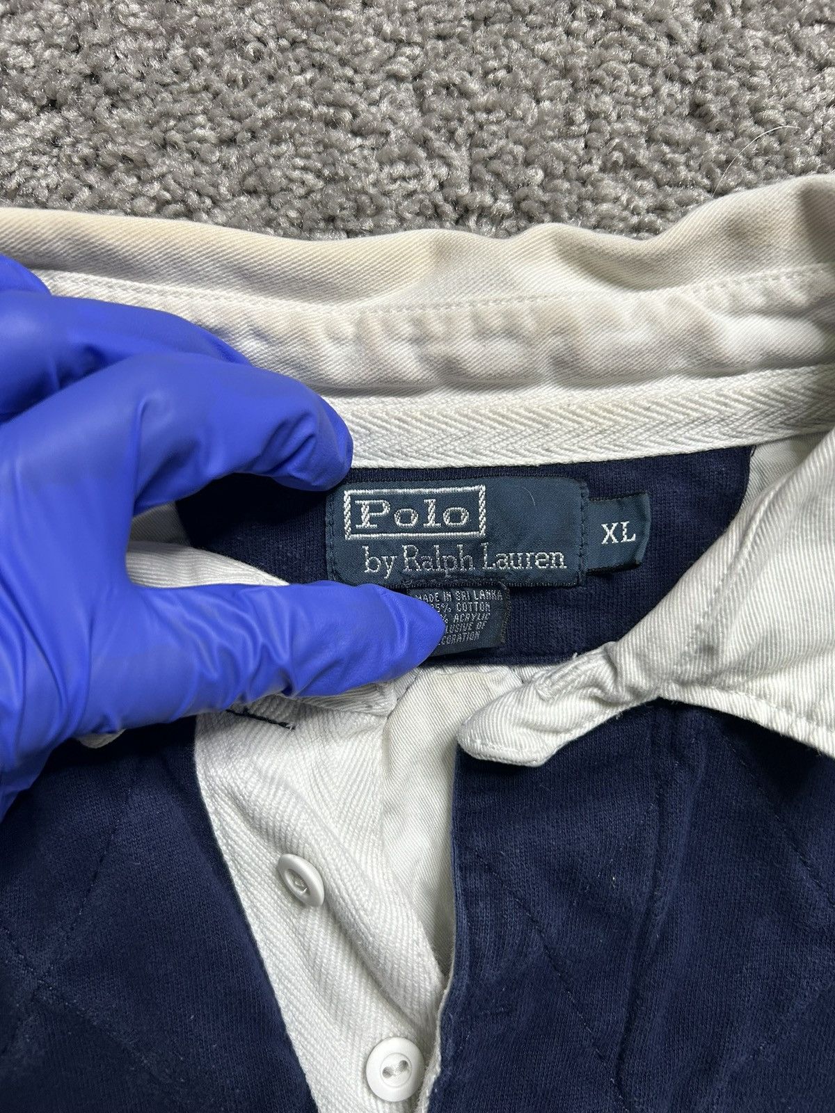 Polo Ralph Lauren Vintage 90s Polo Ralph Lauren Rugby Quilted Padded Long Size US XL / EU 56 / 4 - 3 Thumbnail