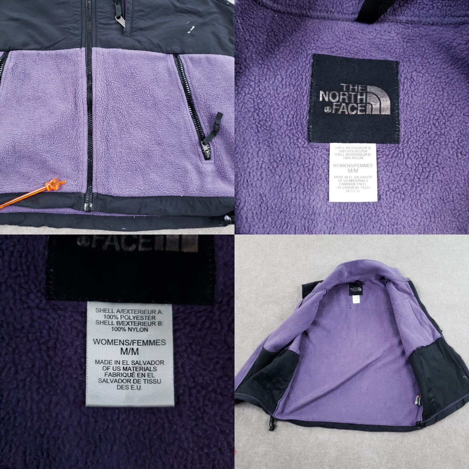 The North Face VINTAGE The North Face Vest Womens M Purple Black Denali Polartec Fleece Full Zip Z Size M / US 6-8 / IT 42-44 - 8 Thumbnail