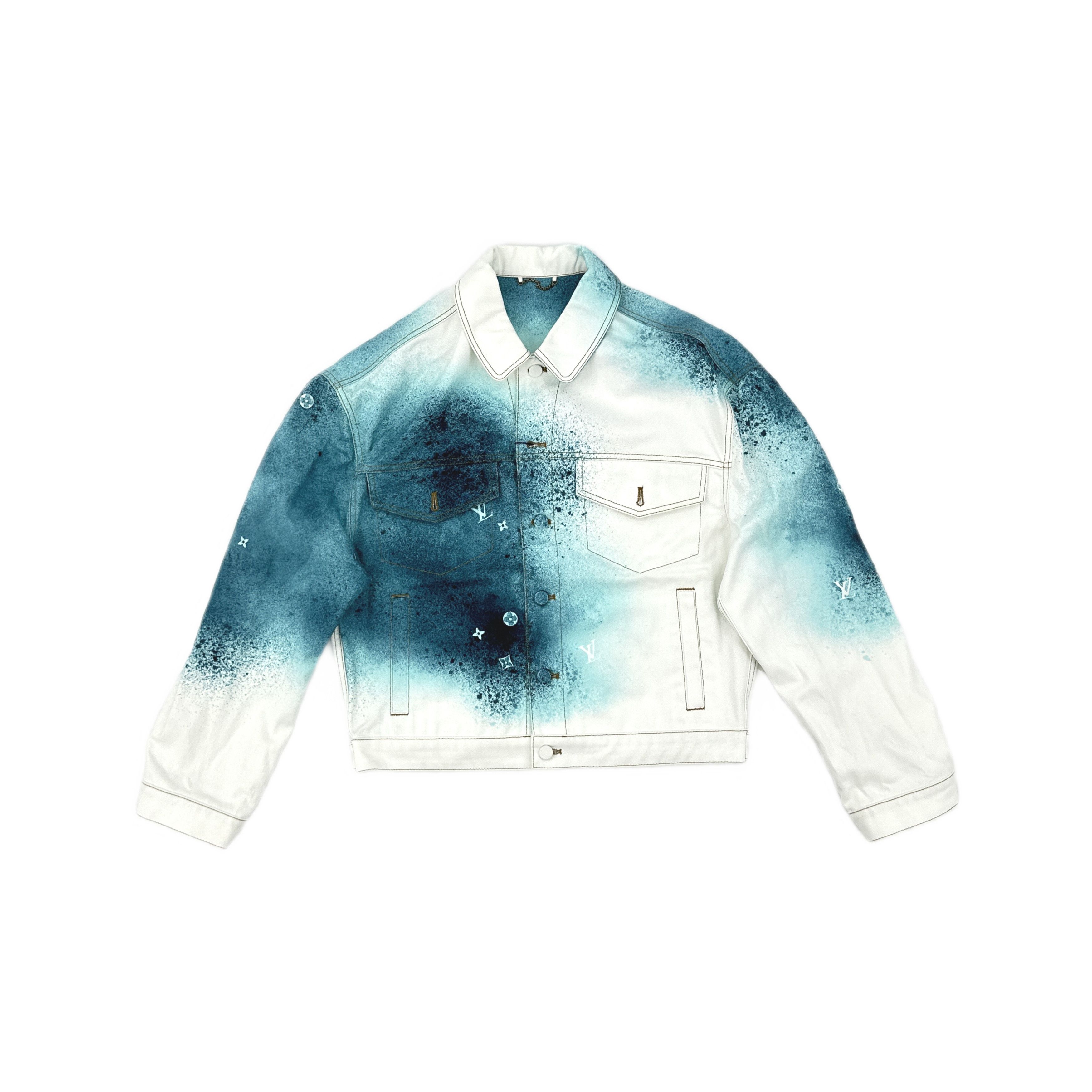 Louis Vuitton Louis Vuitton Spray Effect Denim Jacket 48 Size US M / EU 48-50 / 2 - 1 Thumbnail