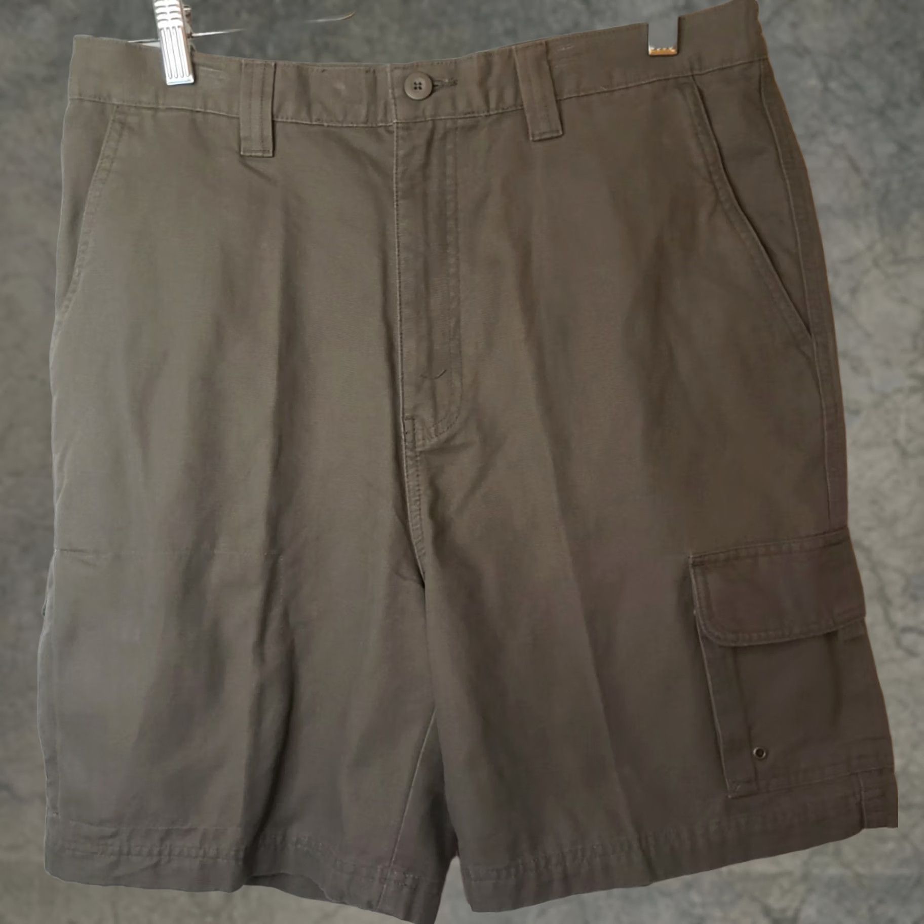 Vintage Saddlebred Cargo Shorts Men 34 Brown 8" Inseam New with Tags Regular Fit Plain Front Pocket Shorts Mens Size US 34 / EU 50 - 1 Thumbnail