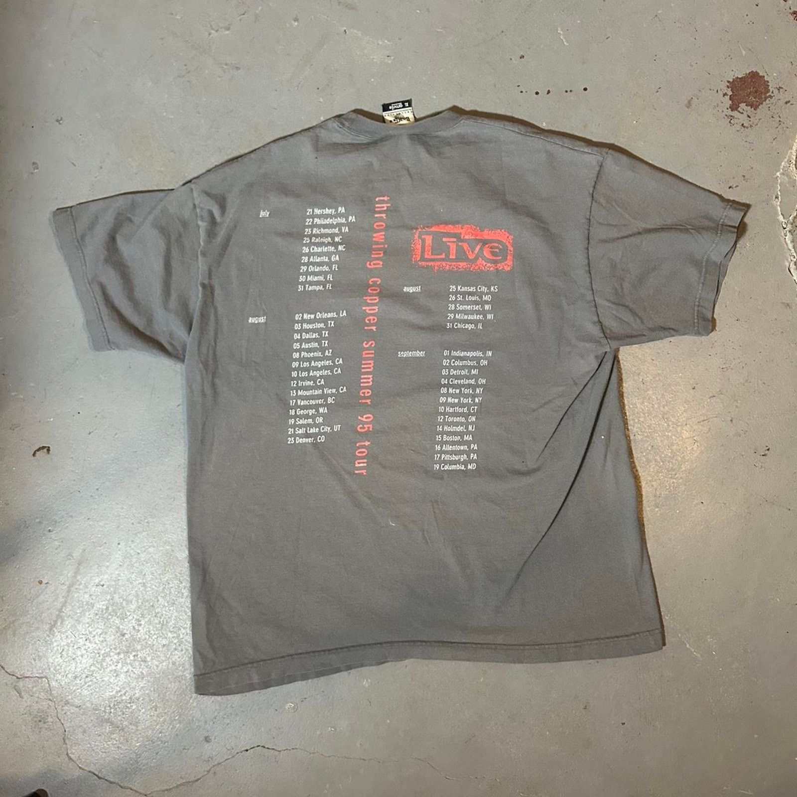 Star Wars 90s 1995 throwing copper band tee shirt Size US XL / EU 56 / 4 - 7 Thumbnail