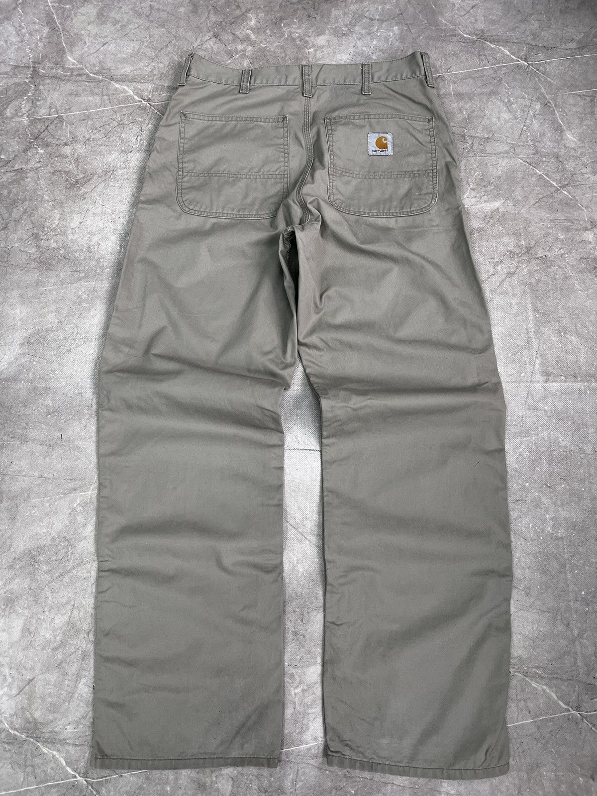 Carhartt work pants faded distressed double knee carpenter