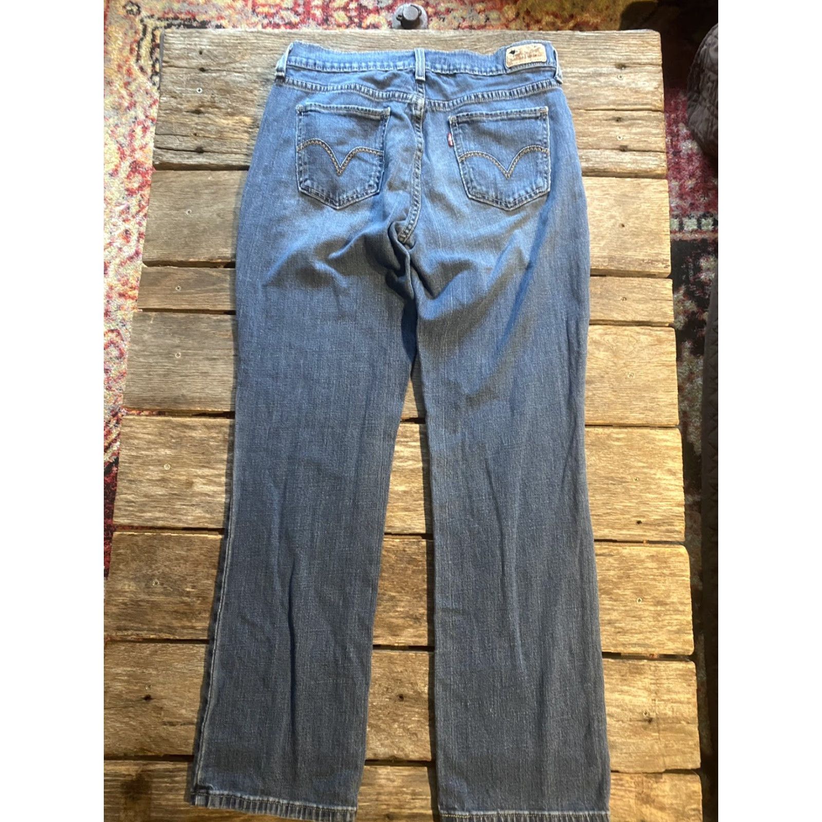 Levi's Levi's 505 Jeans Straight Leg 6 Short 28x30 Blue Denim Women Jeans Mid Rise Pockets Regular Size 28" / US 6 / IT 42 - 3 Thumbnail