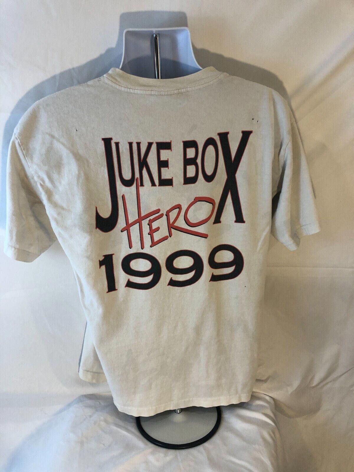 Designer Vtg Foreigner Juke Box Hero 1999 Tour T-shirt Size Large Size US XL / EU 56 / 4 - 9 Thumbnail