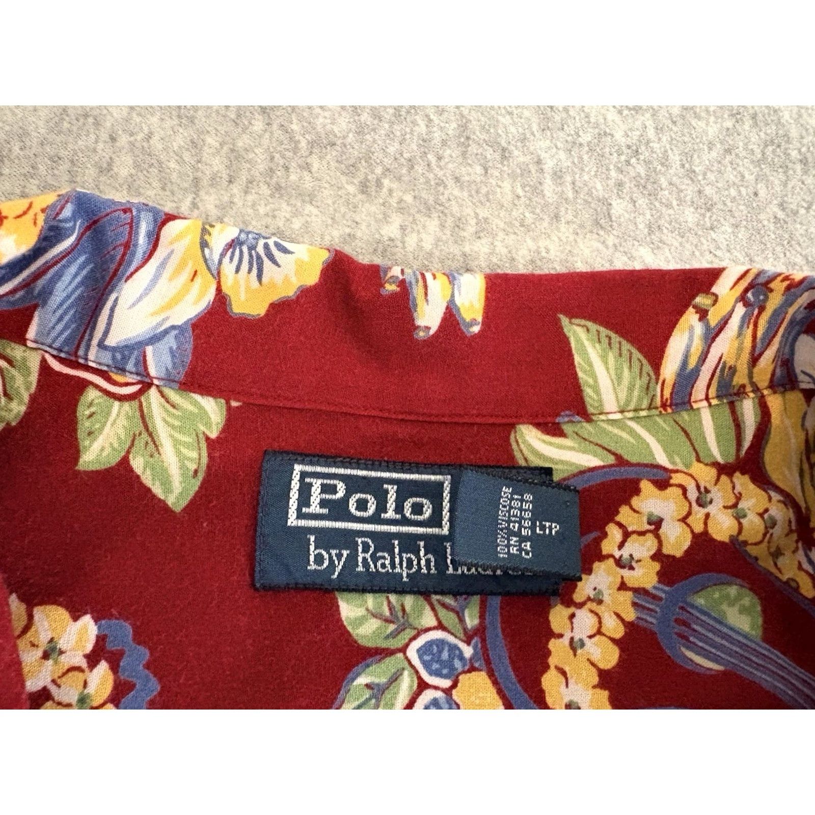 Polo Ralph Lauren Polo Ralph Lauren Button Up Red Floral Hawaiian Shirt Mens XL Size US XL / EU 56 / 4 - 3 Thumbnail