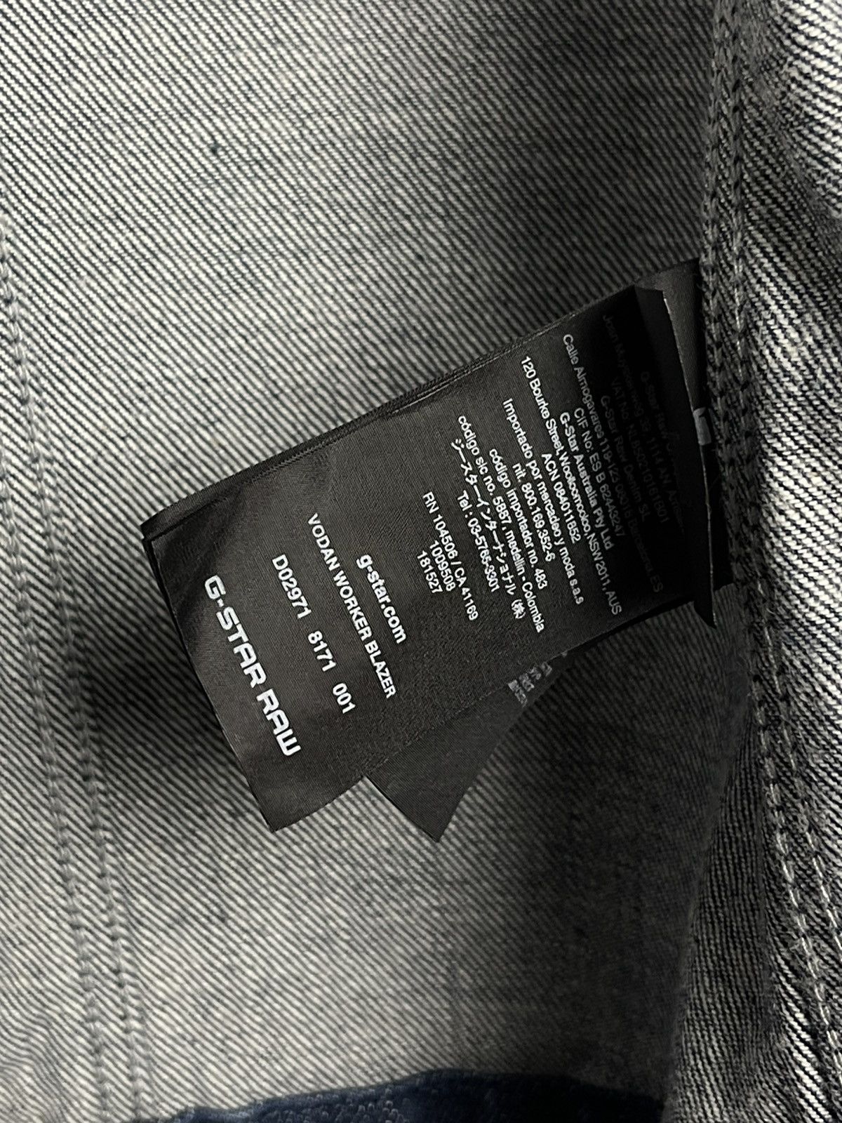G-Star G Star RAW Denim Vodan Worker Blazer Men’s Size XS Size US XS / EU 42 / 0 - 22 Thumbnail