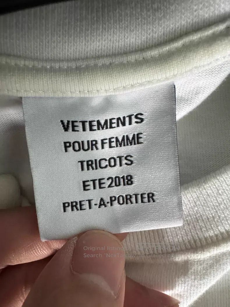 Vetements VETEMENTS Irregular patchwork design short-sleeve shirt Size US XS / EU 42 / 0 - 4 Thumbnail