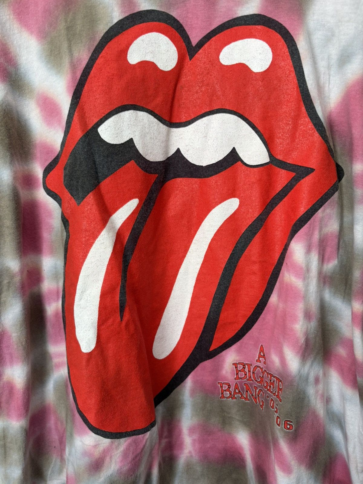 The Rolling Stones Vintage 2005-06 Rolling Stones A Bigger Bang Tour Shirt Size US L / EU 52-54 / 3 - 7 Thumbnail