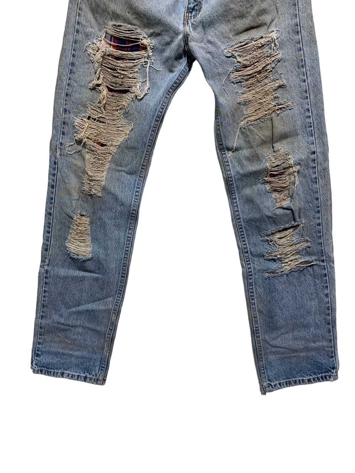 Levi's 🔥VTG LEVIS ORANGE TAB PATCHWORK&DISTRESSED JEANS Size US 30 / EU 46 - 2 Thumbnail