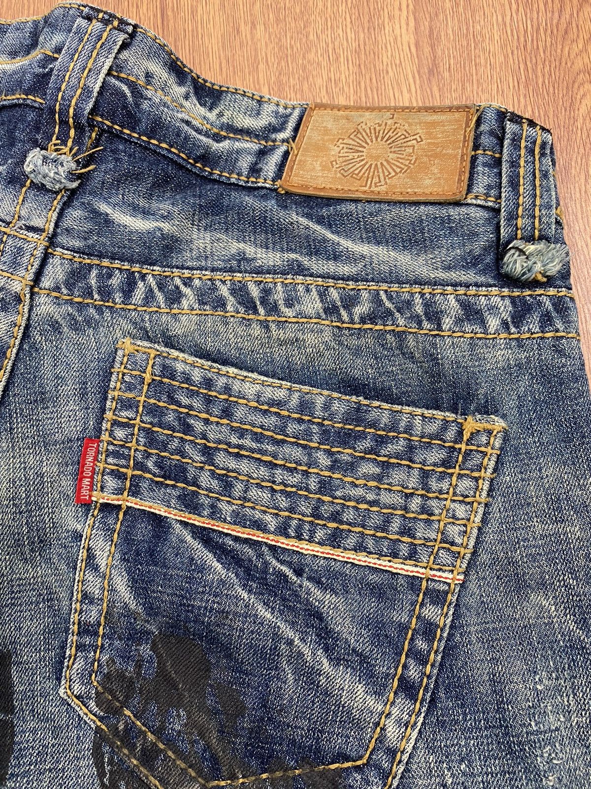 Japanese Brand × Tornado Mart Tornado mart printed flared jeans Size US 30 / EU 46 - 8 Thumbnail