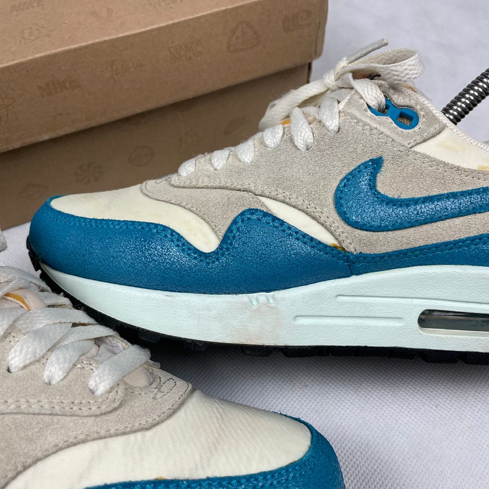 Nike × Vintage Nike Air Max 1 Vintage Sail Neo Turquoise Size US 6,5 Size US 6.5 / IT 36.5 - 4 Thumbnail