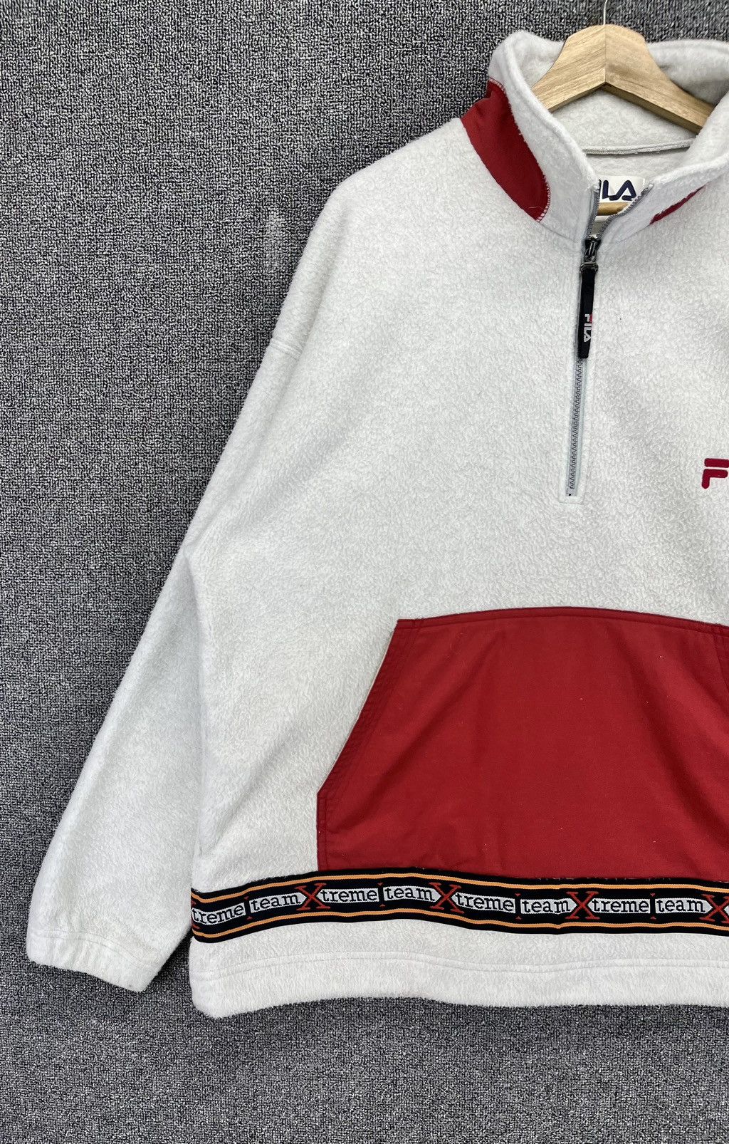 Fila Vintage Fila Extreme Team Deep Pile Fleece Sweatshirt Size US L / EU 52-54 / 3 - 3 Thumbnail