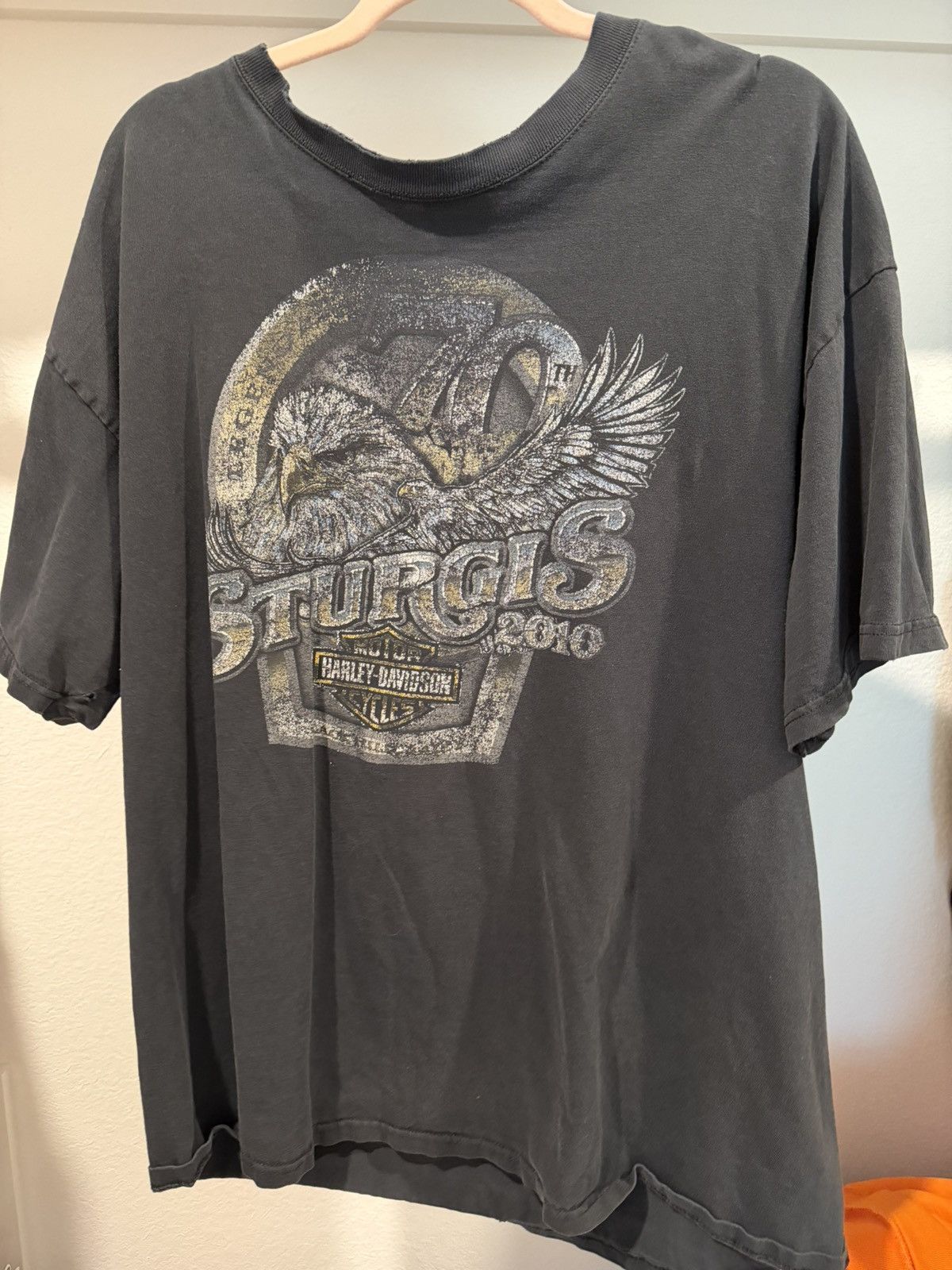 Harley Davidson Harley Davidson Sturgis 2010 Eagle Graphic T Shirt Black Size US XL / EU 56 / 4 - 1 Thumbnail