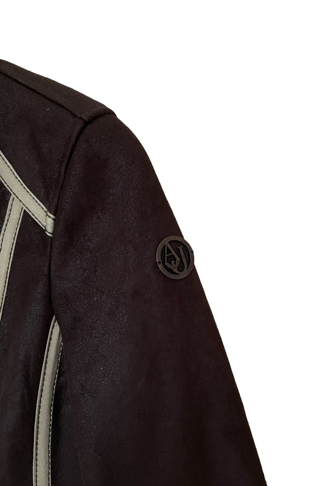 Armani Vintage Brand Armani Jeans Fur Leather Jacket 2000s Size US M / EU 48-50 / 2 - 11 Thumbnail