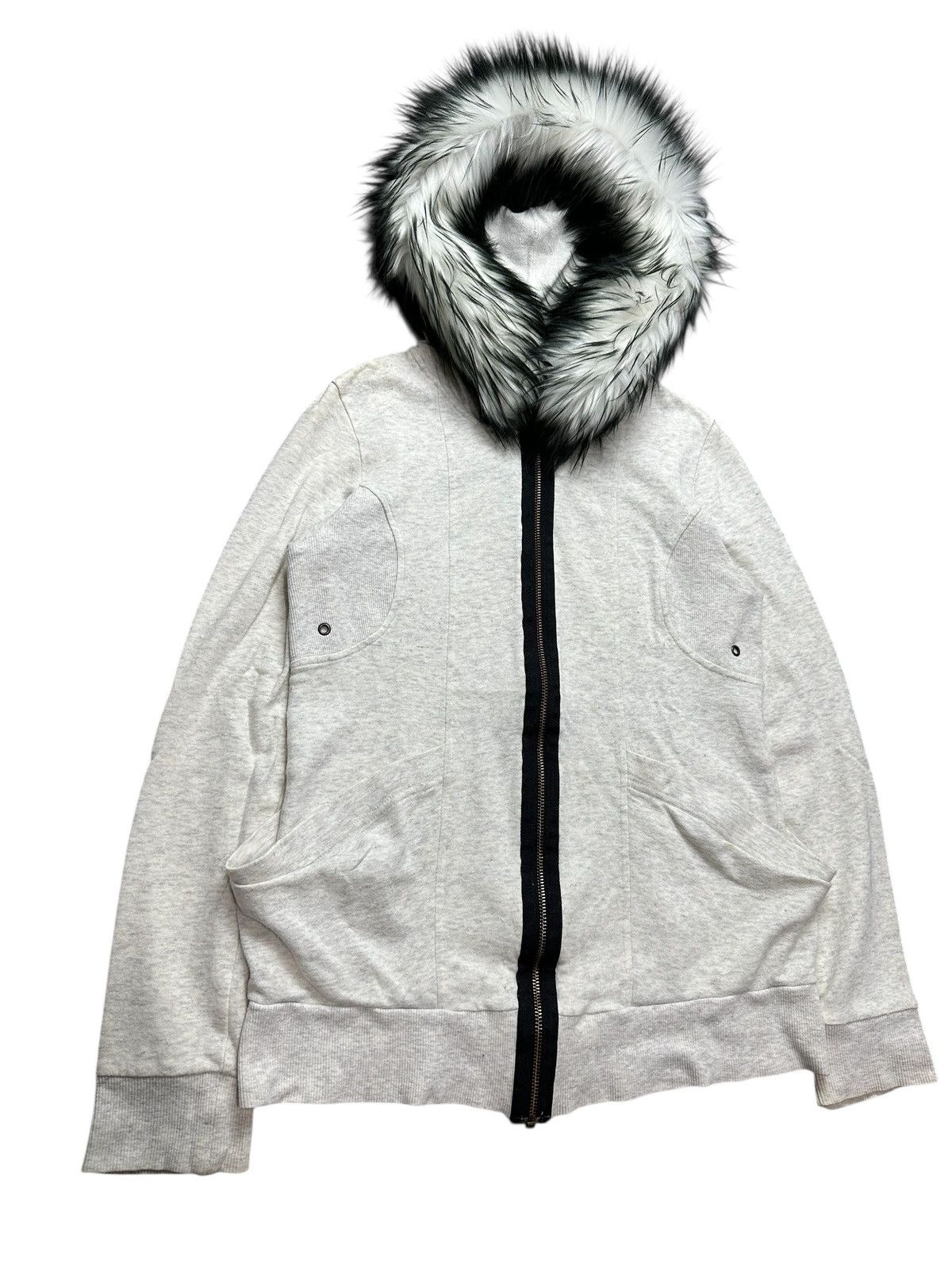 Beauty Beast B DONNA JAPANESE BRAND FUR ZIP HOODIE IFSIXWASNINE LGB STYLE Size XS / US 0-2 / IT 36-38 - 3 Thumbnail