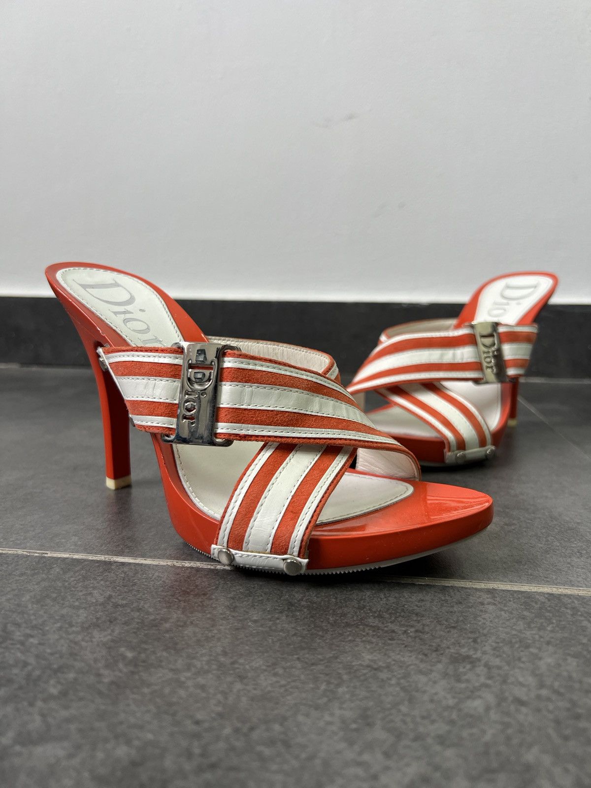Dior Archive Dior logo Galliano CD couchette y2k heels Size US 7 / IT 37 - 1 Thumbnail