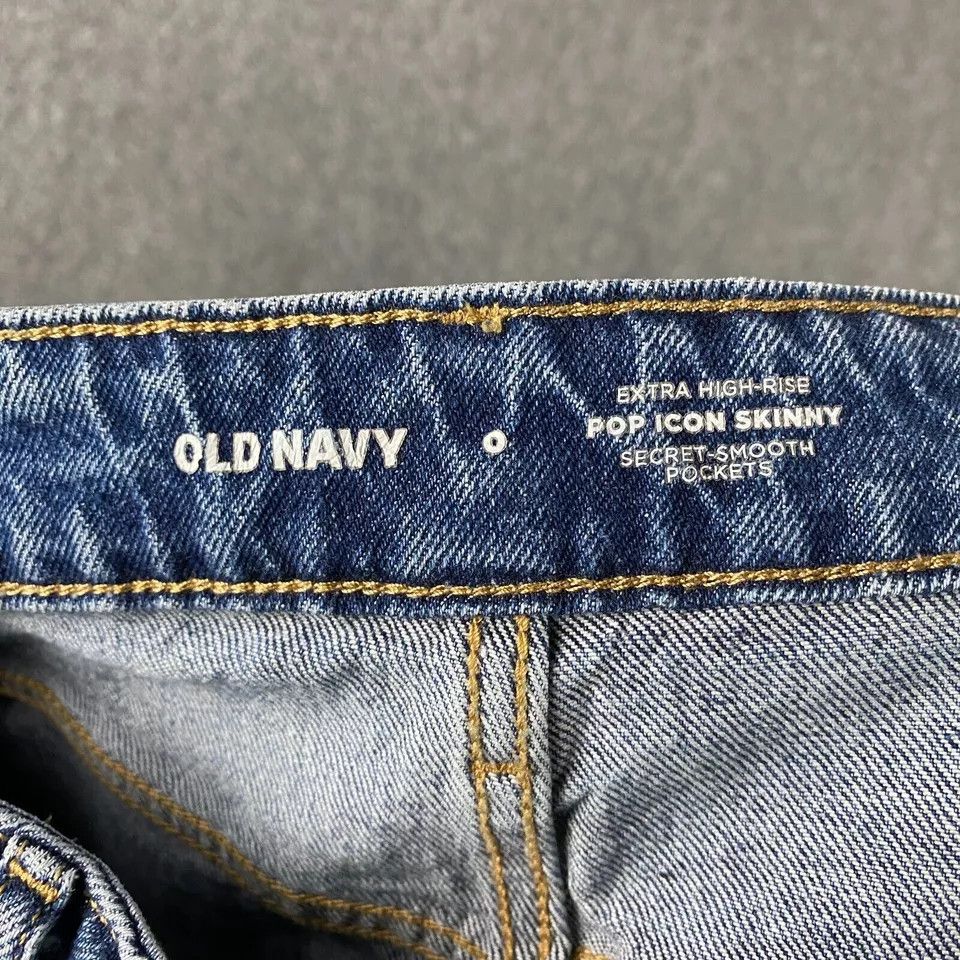 Old Navy Old Navy Pop Icon Skinny Jeans Women 0 Extra High Rise Size 25" / US 0 / IT 36 - 7 Thumbnail