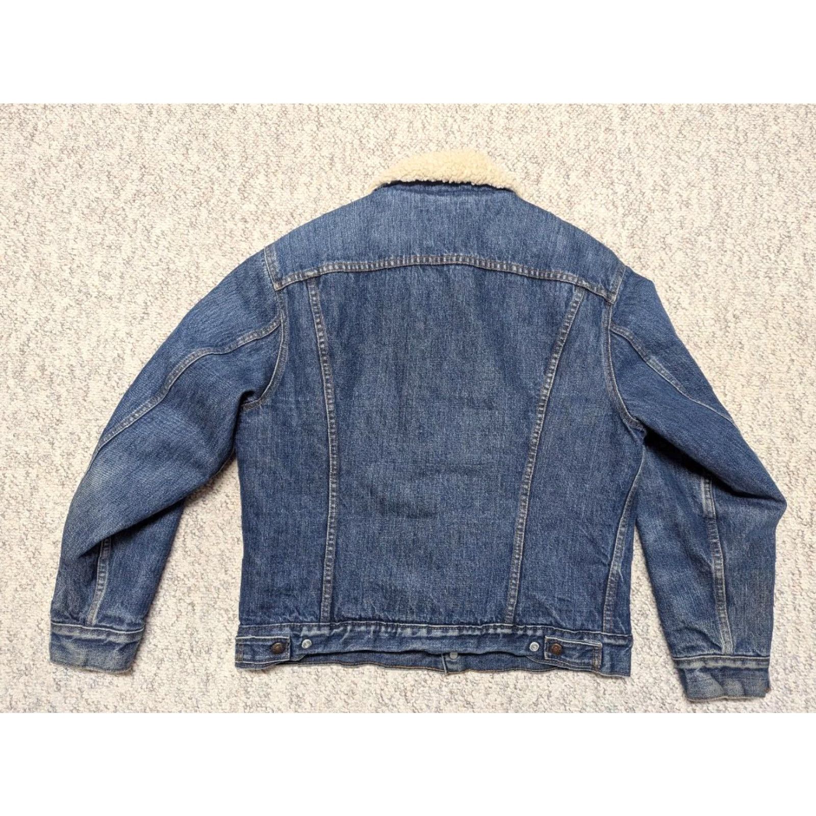 Merona VINTAGE Merona JACKET Leather Motorcycle Jacket Mens L Brown Denim chart Size US 33 - 2 Thumbnail