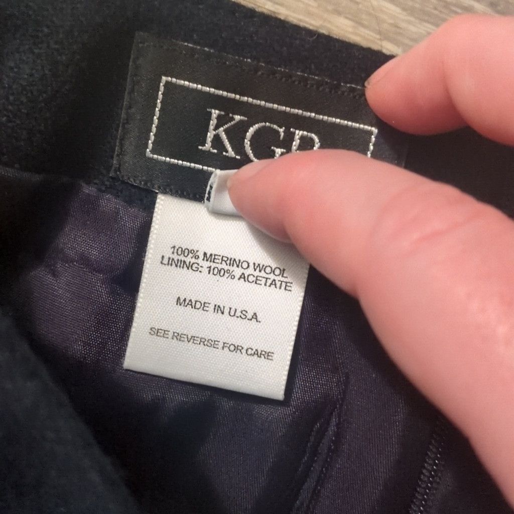 Other KGR Navy Merino Wool Pencil Skirt Size 8 Size 30" / US 8 / IT 44 - 3 Thumbnail