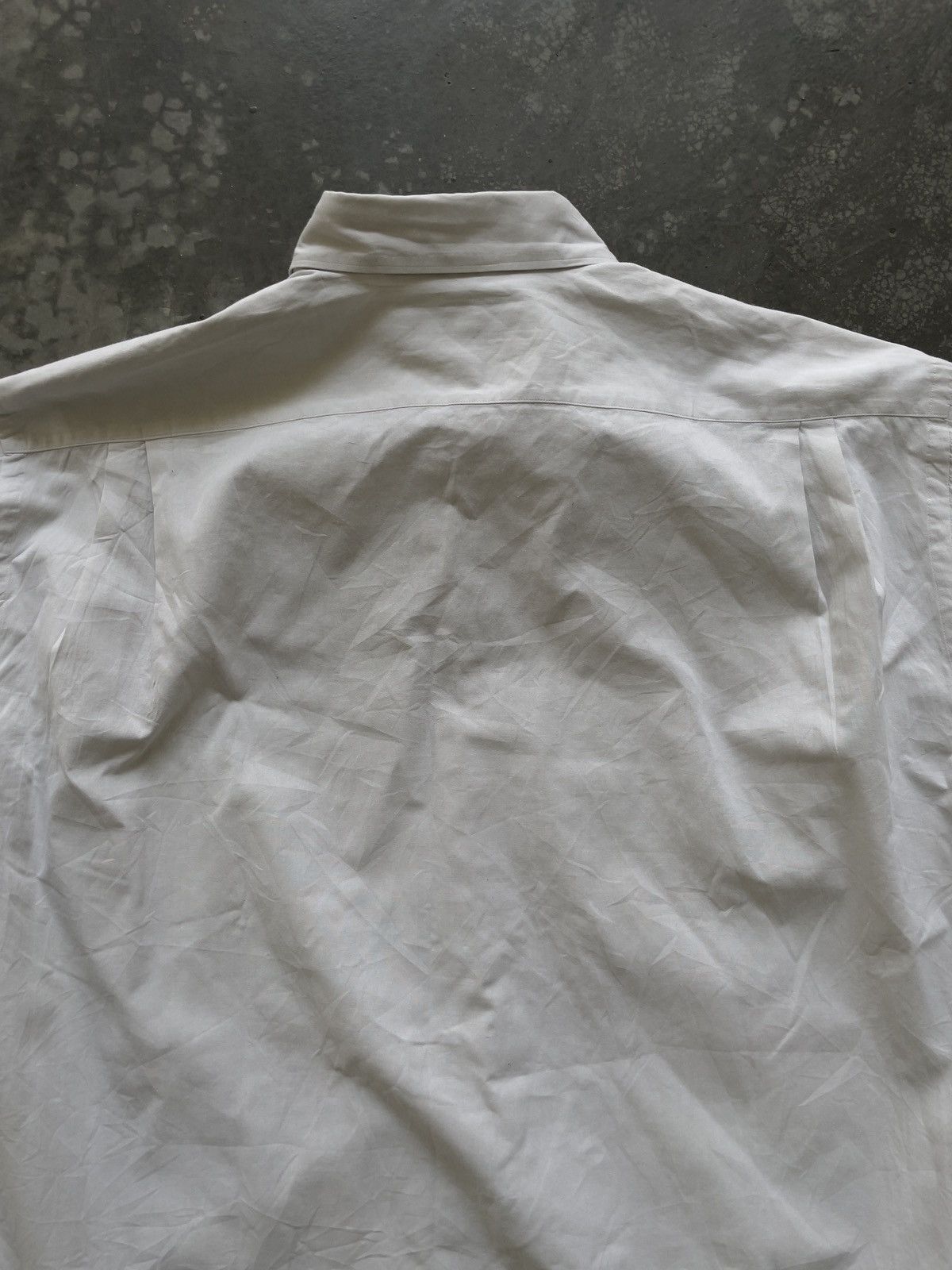 Comme des Garcons Homme Deux Vintage 90s COMME des GARÇONS Homme Deux White Plain Shirts Size US L / EU 52-54 / 3 - 7 Thumbnail