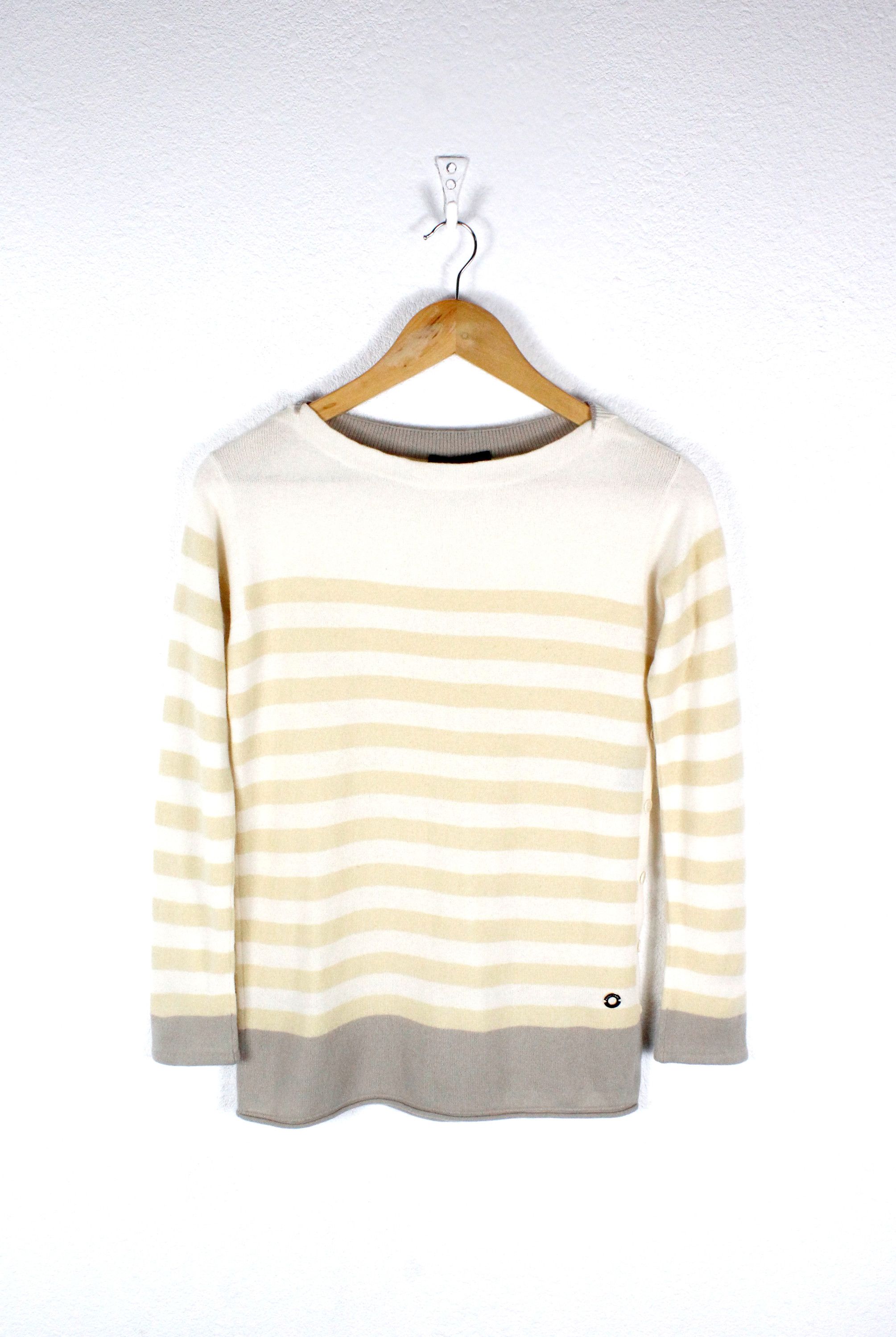 Loro Piana light yellow cashmere sweater outlet top size: 46