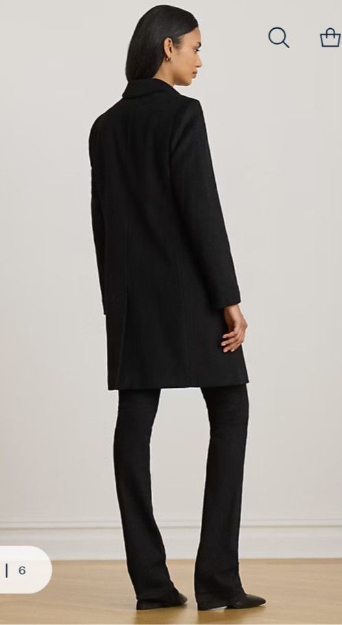 Lauren Ralph Lauren Lauren Ralph Lauren Navy Wool Blend Coat Tailored Jacket Size S / US 4 / IT 40 - 4 Thumbnail