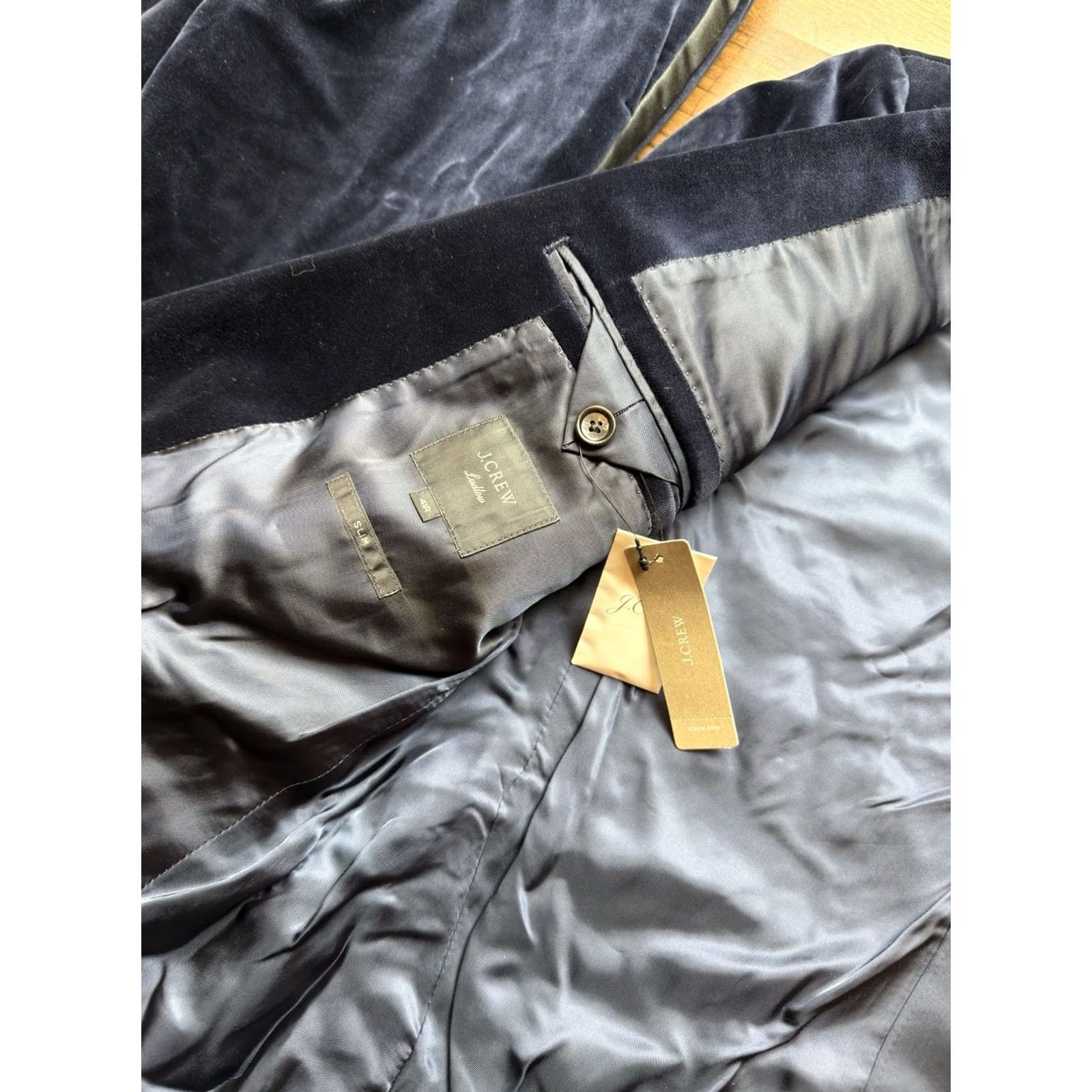 J.Crew NWT Keywords: J.Crew, Tuxedo, Velvet, Suit, Navy, 41R, Man, Women, New, eBay Size 42R - 5 Thumbnail
