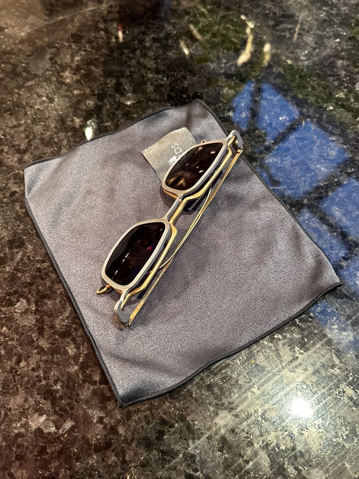 Rigards × The Viridi-anne Vintage gold x silver sunglasses Size ONE SIZE - 4 Thumbnail