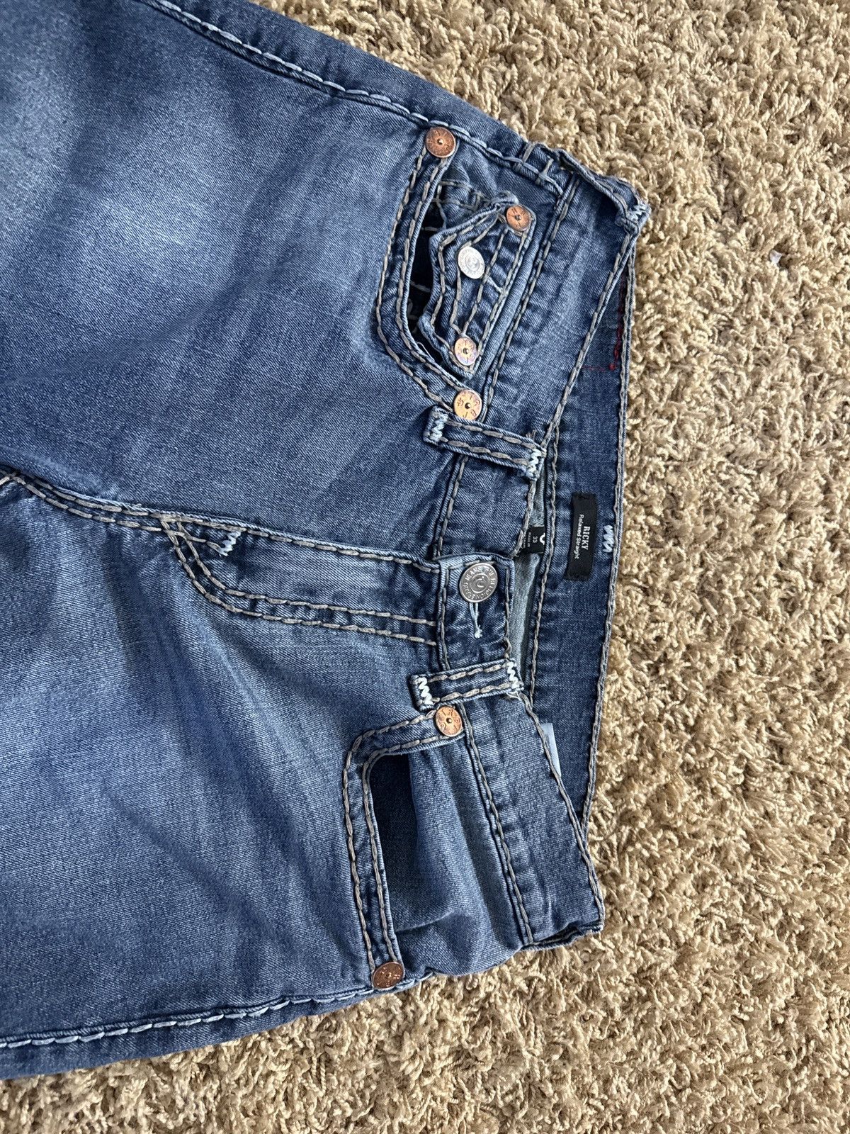 True Religion Ricky Relaxed Straight Size US 33 - 2 Thumbnail