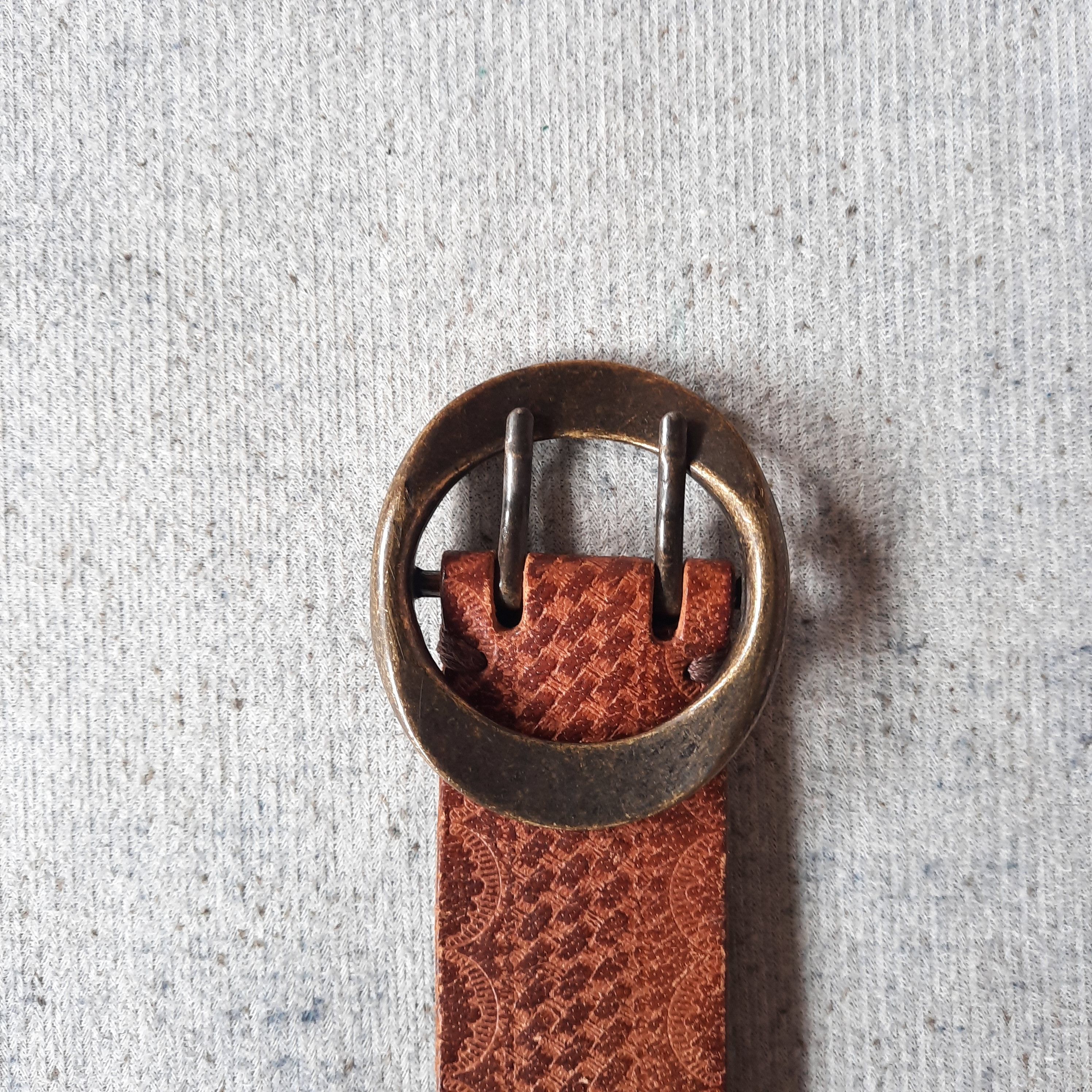 Takeo Kikuchi 🕸️ TK by takeo kikuchi solid brass punk rock leather belt Size ONE SIZE - 2 Thumbnail