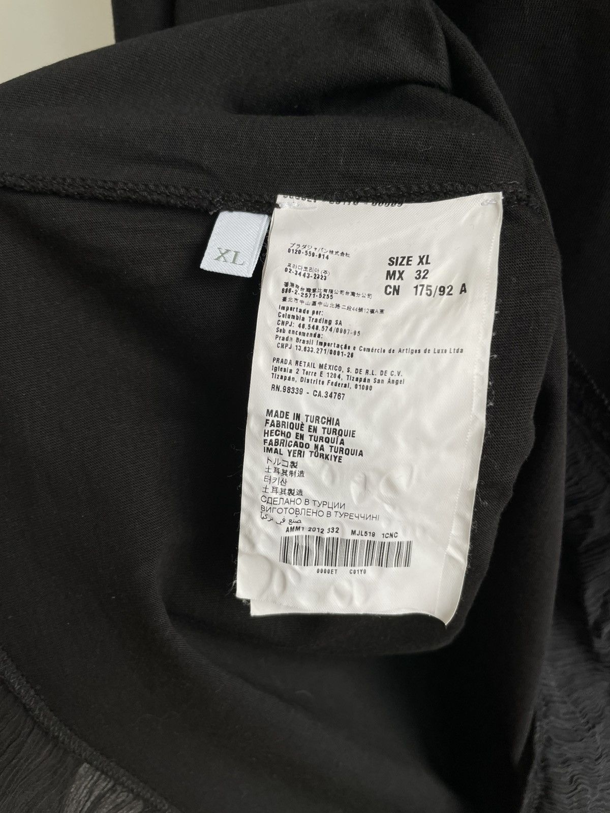 Miu Miu Miu Miu Silk & Cotton Blouse Top Black Pullover Long Sleeve Size XL / US 12-14 / IT 48-50 - 8 Thumbnail
