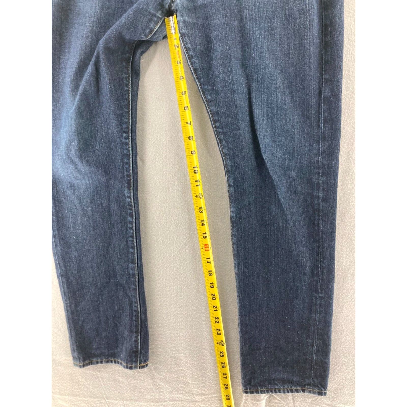 J.Crew J.CREW Jeans Mens 33x30 The Duggs Med Blue Straight Leg Slim Vintage No 5-Pocket Denim Cotton Blend Modern Fit Size US 33 - 3 Thumbnail