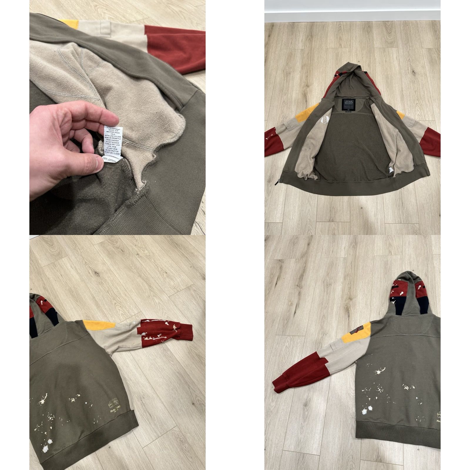 Star Wars Marc Ecko Star Wars Boba Fett Full Zip Hoodie Mens M Medium Color Multicolor Stars Style Full Zip Size US M / EU 48-50 / 2 - 8 Thumbnail